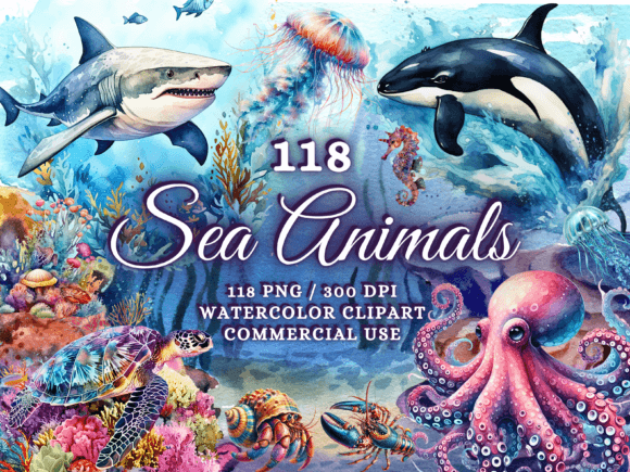 Download Sea Animals Clipart - Sea Animals Png - Sea Collection