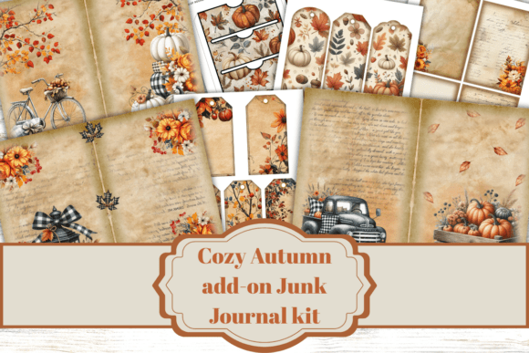 Download Cozy Autumn Mini Junk Journal Kit, - Journal Collection
