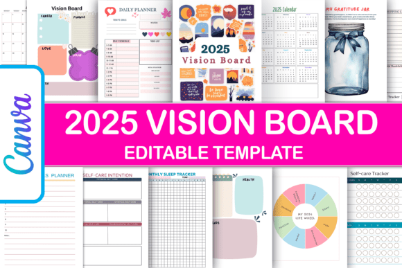 Download 2025 Vision Board Planner Journal - Journal Collection