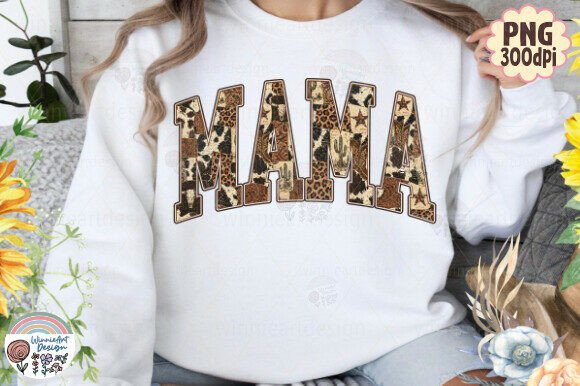 Download Mama Western Cow Print Howdy Cowhide PNG - Mama Collection
