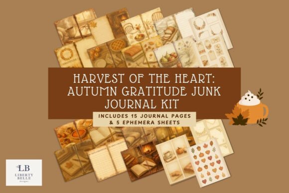 Download Autumn Gratitude Junk Journal Kit - Journal Collection