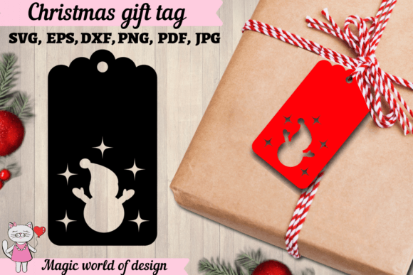 Download Christmas Gift Tag Templates SVG , Gift - Tag templates Collection