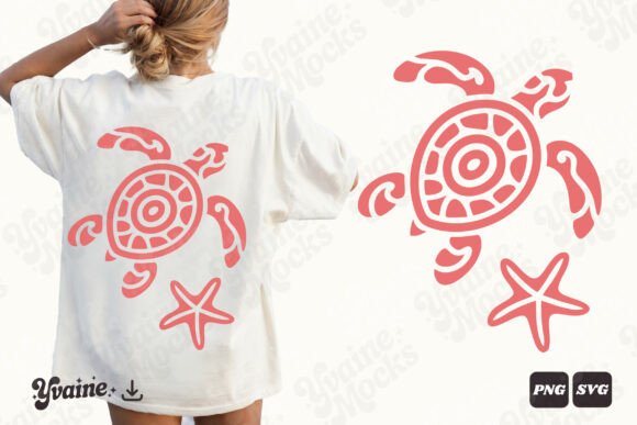 Download Boho Sea Turtle Coastal Summer PNG SVG - Sea Collection