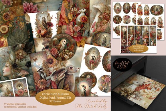 Download Enchanted Autumn Junk Journal Kit - Journal Collection