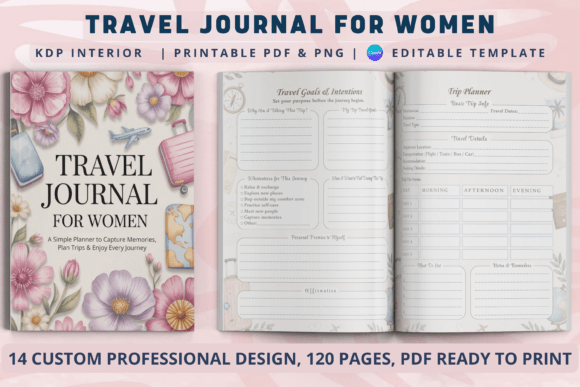 Download Travel Journal for Women | KDP Interiors - Journal Collection