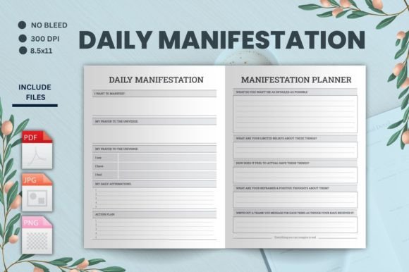 Download Daily Manifestation Journal Interior - Journal Collection