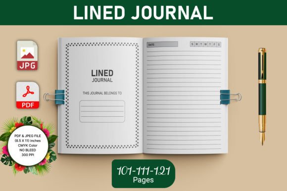 Download Lined Journal for KDP Interior - Journal Collection