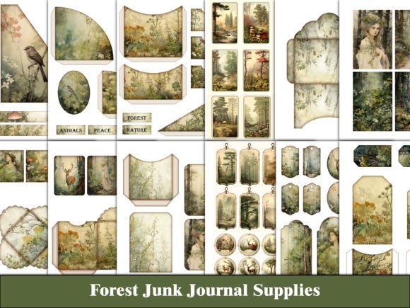 Download Forest Junk Journal Kit Craft Supplies - Journal Collection