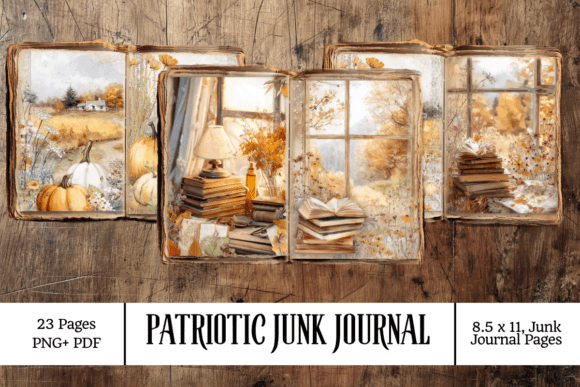 Download Bright Autumn Junk Journal Kit 23 Pages - Journal Collection