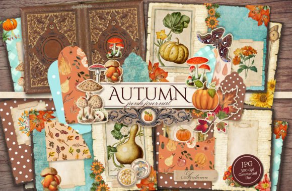 Download Autumn Junk Journal Kit - Journal Collection