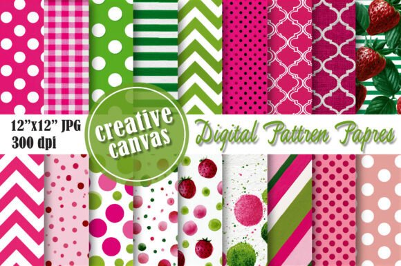 Download Pink &amp; Green Polka Dot Seamless Patterns - Sea Collection