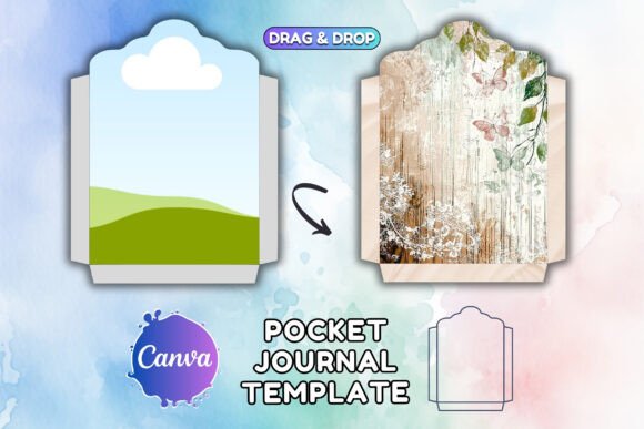 Download POCKET Junk Journal Folio Template - Journal Collection