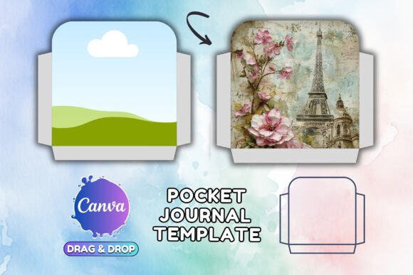 Download Canva POCKET Junk Journal Folio Template - Journal Collection
