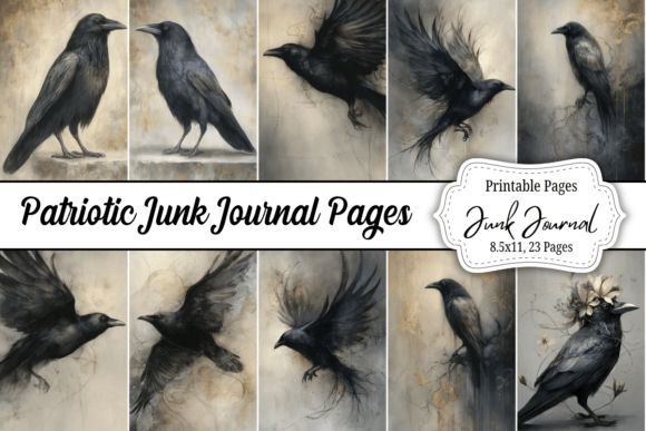 Download Gothic Crow Junk Journal Kit - Journal Collection