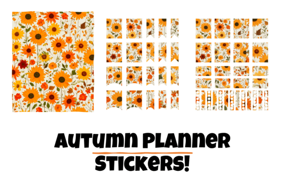Download Autumn Flower Planner Journal Stickers - Journal Collection