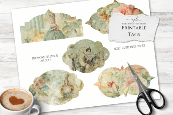 Download Timeworn Splendor Printable Tags – Set 1 - Printable tags Collection