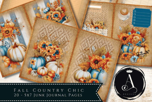Download Fall Junk Journal Kit - Country Chic - Journal Collection