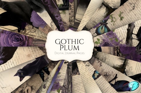 Download Gothic Plum Printable Journal Pages - Journal Collection