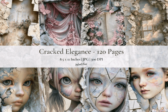 Download Cracked Elegance Junk Journal Pages - Journal Collection