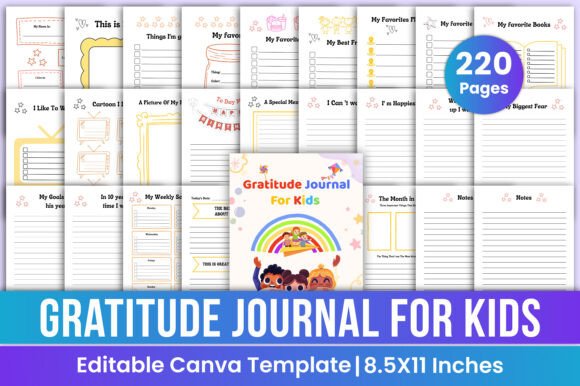 Download Gratitude Journal for Kids Colorful - Journal Collection