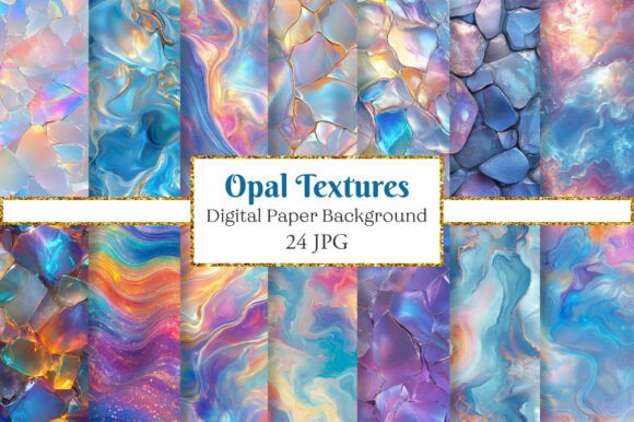 Download Opal Textures Seamless Patterns - Sea Collection