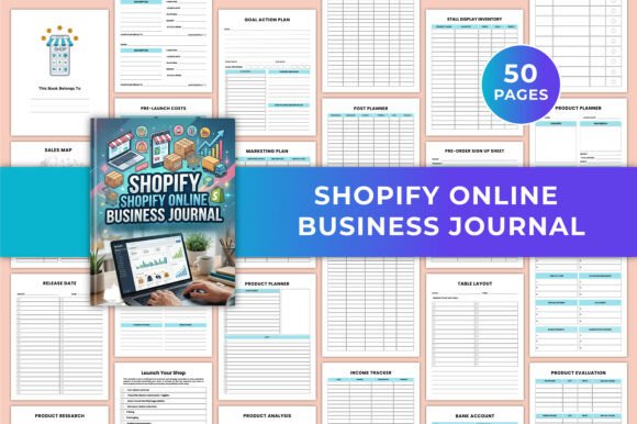 Download Shopify Online Business Journal KDP - Journal Collection