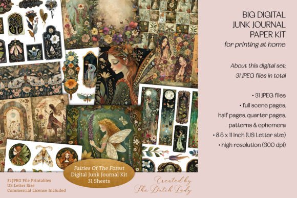Download Forest Fairies Big Junk Journal Kit - Journal Collection