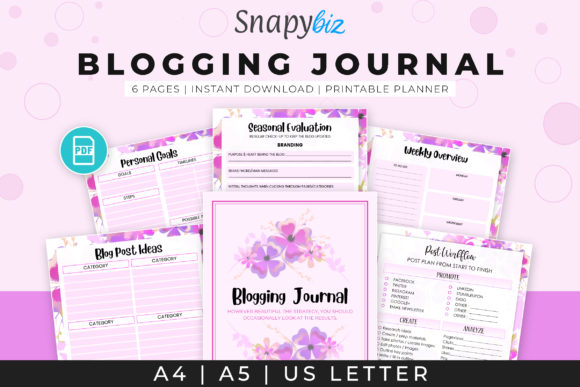 Download Blogging Journal | Printable - Journal Collection