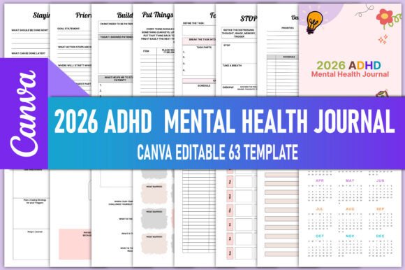 Download 2026 ADHD Mental Health Journal KDP - Journal Collection