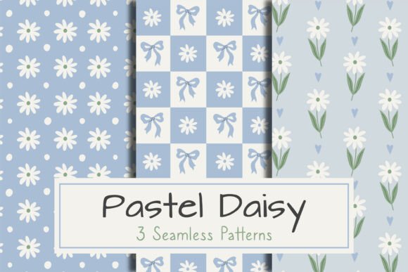Download Pastel Daisy Seamless Patterns - Sea Collection