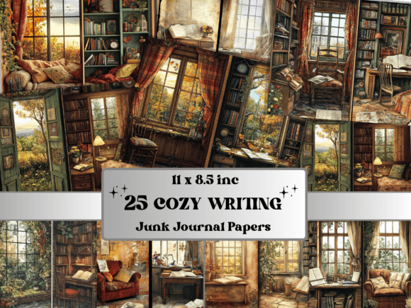 Download Cozy Writting Corner Junk Journal Paper - Journal Collection