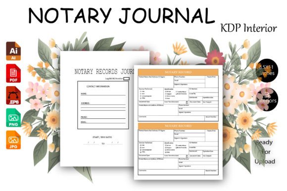 Download Notary Journal Print Templates KDP Inter - Journal Collection