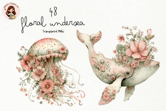 Download Watercolor Floral Undersea PNG Clipart - Sea Collection