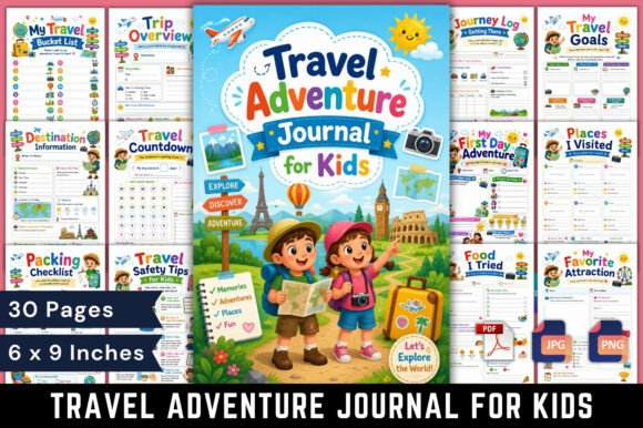 Download Travel Adventure Journal for Kids - Journal Collection
