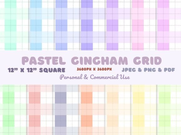 Download Pastel Minimalist Gingham Grid Seamless - Sea Collection