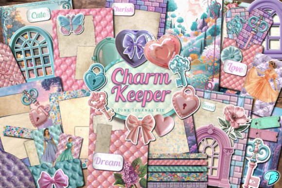 Download Charm Keeper Junk Journal Kit - Journal Collection