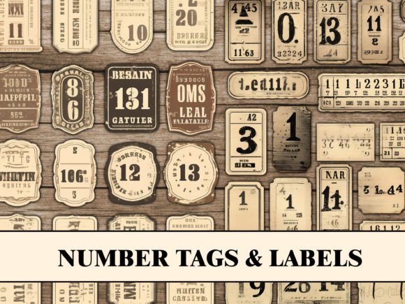 Download Vintage Tags Labels Junk Journal Kit - Journal Collection