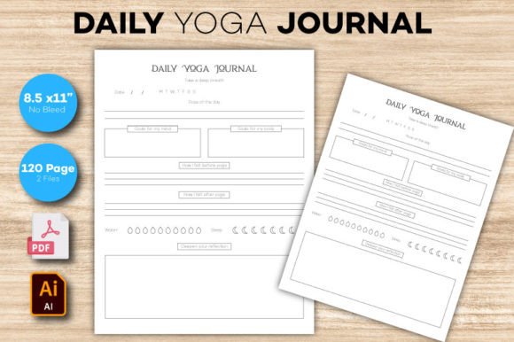 Download Daily Yoga Journal | Yoga Planner - Journal Collection