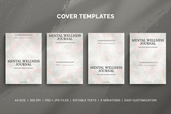 Download Mental Wellness Journal Cover Templates - Journal Collection