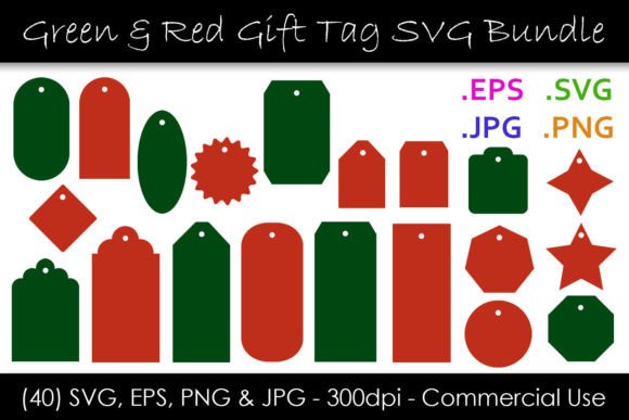 Download Red &amp; Green Christmas Gift Tag Templates - Tag templates Collection