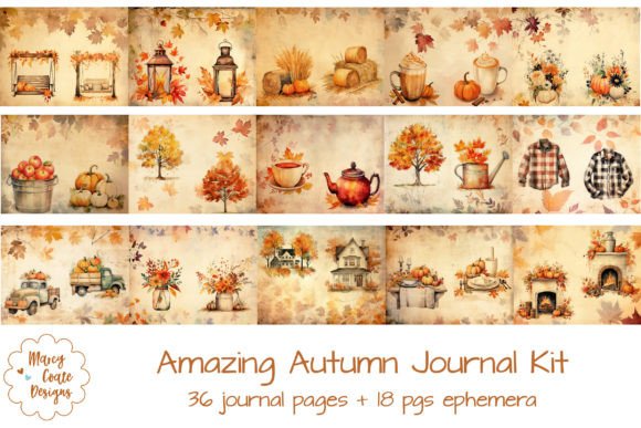 Download Amazing Autumn Junk Journal Kit - Journal Collection