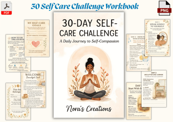 Download 30-Day Self-Care Challenge Journal - Journal Collection